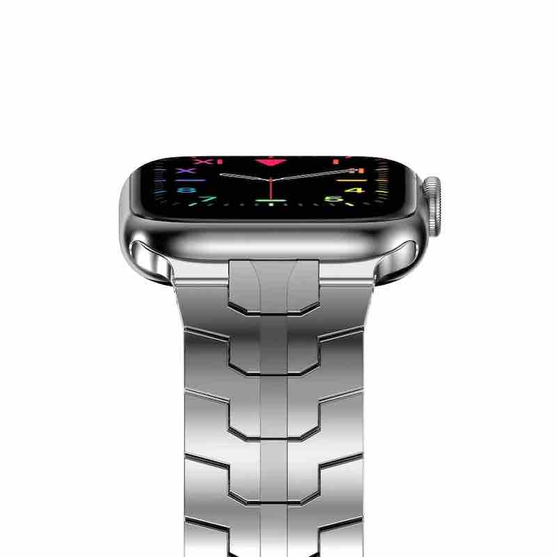 Bracelet acier Apple Watch (argent) 
